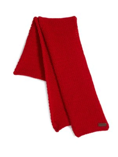 Dsquared2 Knit Wool Scarf In Red