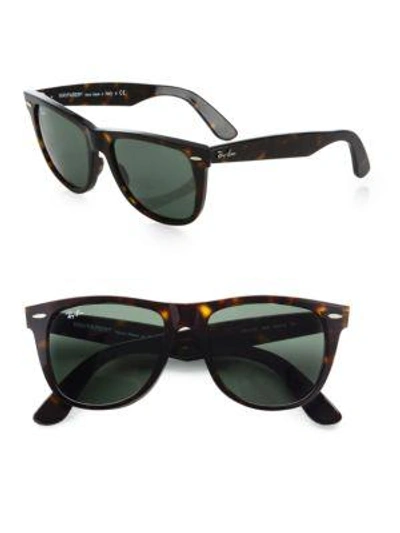 Ray Ban Men's Rb2140 50mm Classic Wayfarer Sunglasses In Dark Tortoise