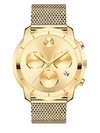 Movado Bold Yellow Gold Ion-Plated Stainless Steel Chronograph Bracelet Watch