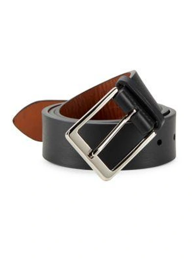 Shinola Lightning Leather Belt In Black