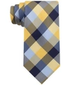 Tommy Hilfiger Men's Buffalo Check Tartan Silk Tie In Yellow