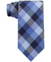 Tommy Hilfiger Men's Buffalo Check Tartan Silk Tie In Navy