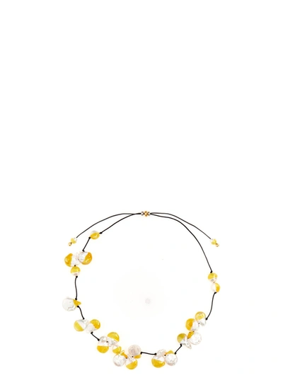 Panconesi Vacanza Pearl Necklace In Yellow