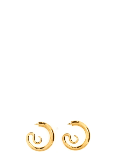 Panconesi Serpent Chunky Hoops In Gold