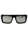 Dsquared2 Matte Black Acetate Sunglasses In 003t4 Matte Black