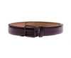 Dolce & Gabbana Purple Leather Logo Cintura Gürtel Belt In Black