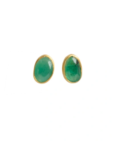 Pippa Small Together Forever Stud Earrings In Green