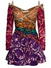Zimmermann Mini Dress With Tiggy Bow In Multicolor