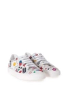ANYA HINDMARCH ALL OVER STICKERS LEATHER LOW-TOP SNEAKERS,6526901