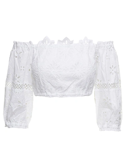 Temptation Positano Cropped Top In White