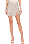 Amanda Uprichard Dale Mini Skirt In Silver