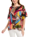 Johnny Was Vintage Eloise Silk Top In Multi