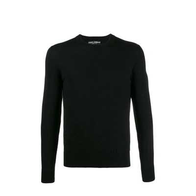 Dolce & Gabbana Virgin Wool Sweater In Black