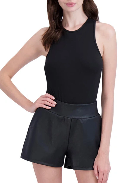 Ookie & Lala Women's Racerback Bodysuit In Black