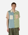 Needles Polyester Sateen Short Sleeve Shirt In Multicolor