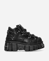New Rock M-285-s1 Strap Detail Platform Boots In Black