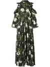 VIVETTA cold shoulder floral dress,DRYCLEANONLY