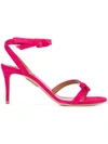 AQUAZZURA Passion 샌들,스웨이드100%