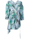 MARNI Haze print kimono wrap blouse,DRYCLEANONLY