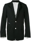 Takahiromiyashita The Soloist Wardrobe Narrow Lapel Jacket In Black