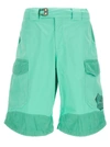 Objects Iv Life Mint Cotton Cargo Bermuda Shorts