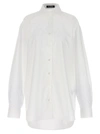 RAF SIMONS MESH INSERT SHIRT SHIRT, BLOUSE WHITE