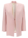 VICTORIA BECKHAM SINGLE-BREASTED BLAZER JACKET JACKETS PINK