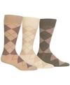 POLO RALPH LAUREN RALPH LAUREN MEN'S SOCKS, DRESS ARGYLE CREW 3 PACK SOCKS