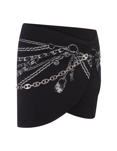 Rabanne Paco  Chain Skirt In Silver