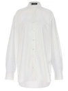 Raf Simons Mesh Insert Shirt Shirt And Blouse White In White