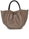 PROENZA SCHOULER RUCHED BEIGE LEATHER BAG