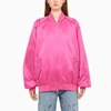 The Andamane Lupe Zipped Bomber Jacket In Pink