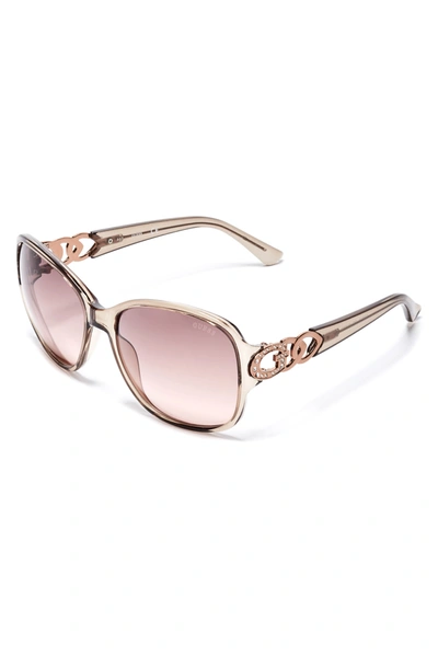 Guess Factory Oversized Chain-trim Sunglasses In Pink