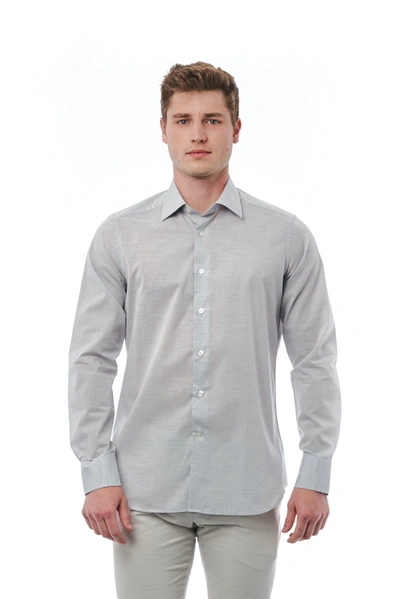 Bagutta Gray Cotton Shirt