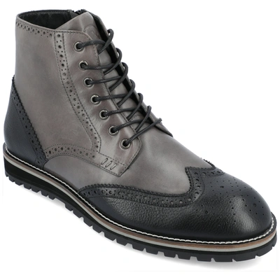 Thomas & Vine Elijah Wingtip Ankle Boot In Grey