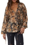 FREE PEOPLE OUT FOR THE NIGHT LONG SLEEVE BLOUSE