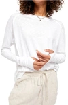 Free People We The Free Arden Extra Long Cotton Top In White