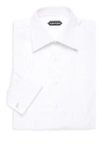 Tom Ford Solid Button-down Dress Shirt In White