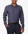 CALVIN KLEIN Calvin Klein STEEL Men&#039;s Slim-Fit Non-Iron Performance Solid Dress Shirt