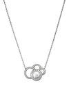CHOPARD HAPPY DREAMS NECKLACE WITH DIAMONDS IN 18K WHITE GOLD,PROD200801088