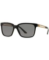 Versace V Vanitas Sunglasses Black In Black/grey Polar