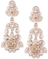 GIVENCHY ORNATE CRYSTAL CHANDELIER EARRINGS