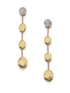 Marco Bicego WOMEN'S SIVIGLIA DIAMOND & 18K YELLOW GOLD DROP EARRINGS,0416218109419
