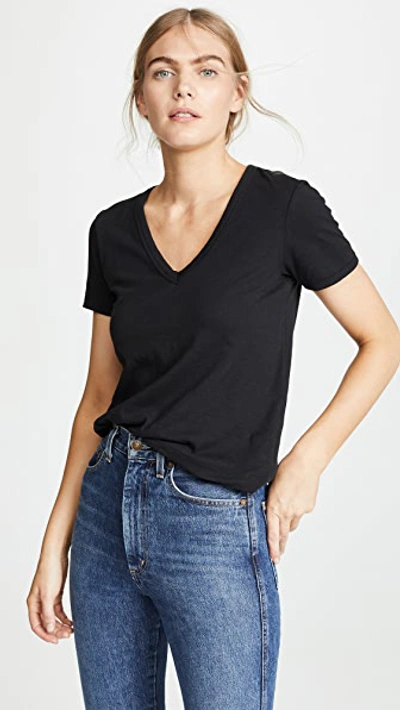 Rag & Bone Surplus Stretch Modal And Cotton-blend Jersey T-shirt In Black