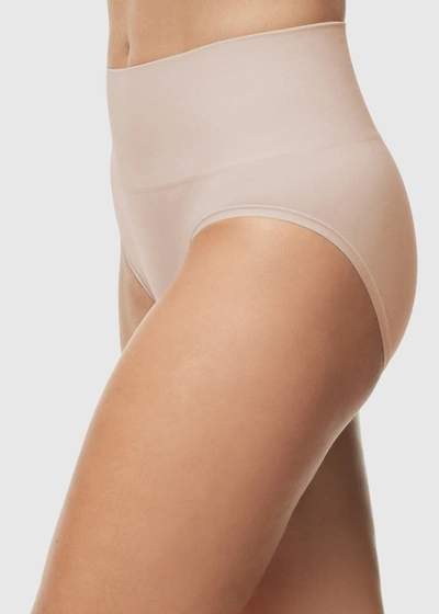 High Waist Brief in Almond