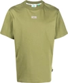 Gcds Logo-print Crew-neck T-shirt In Military