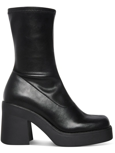 Steve Madden Klayton Womens Tall Zip Up Mid-calf Boots In Black