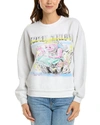 Mother The Drop Square Stargazer Cotton Graphic Sweatshirt In White