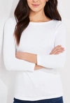 Vineyard Vines Simple Boatneck Tee In White