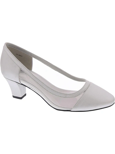 Easy Street Cody Womens Slip On Dress Pumps In Silver